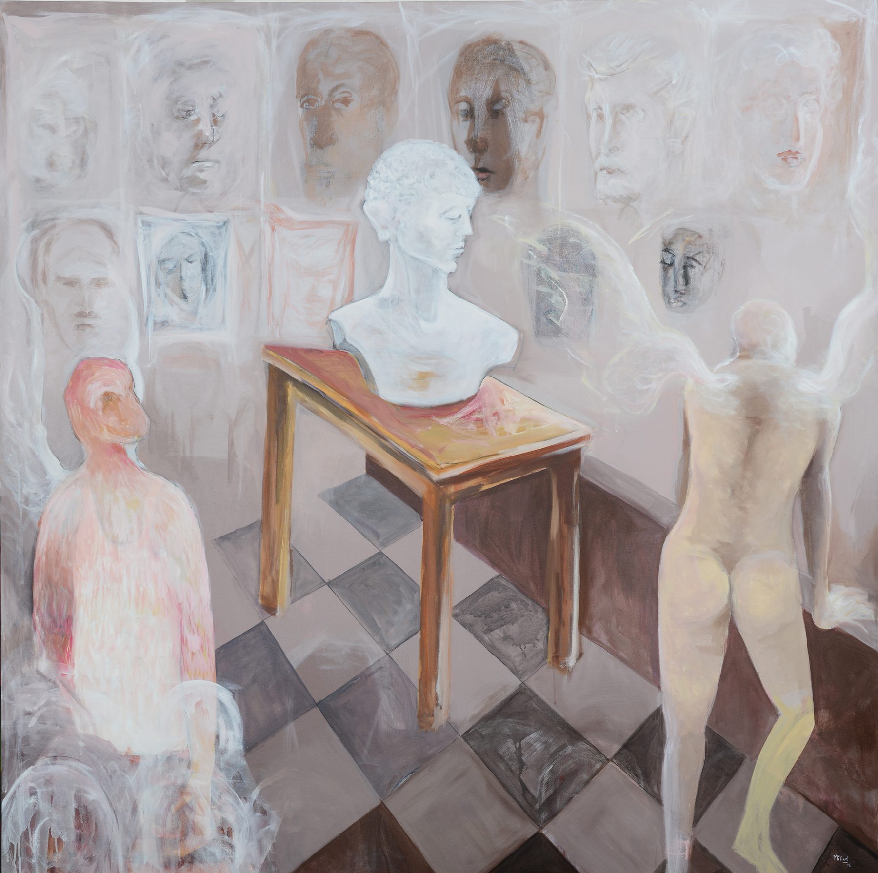 INMATES_6'x 6'_Acrylic on canvas_2018_ (1,00,000)