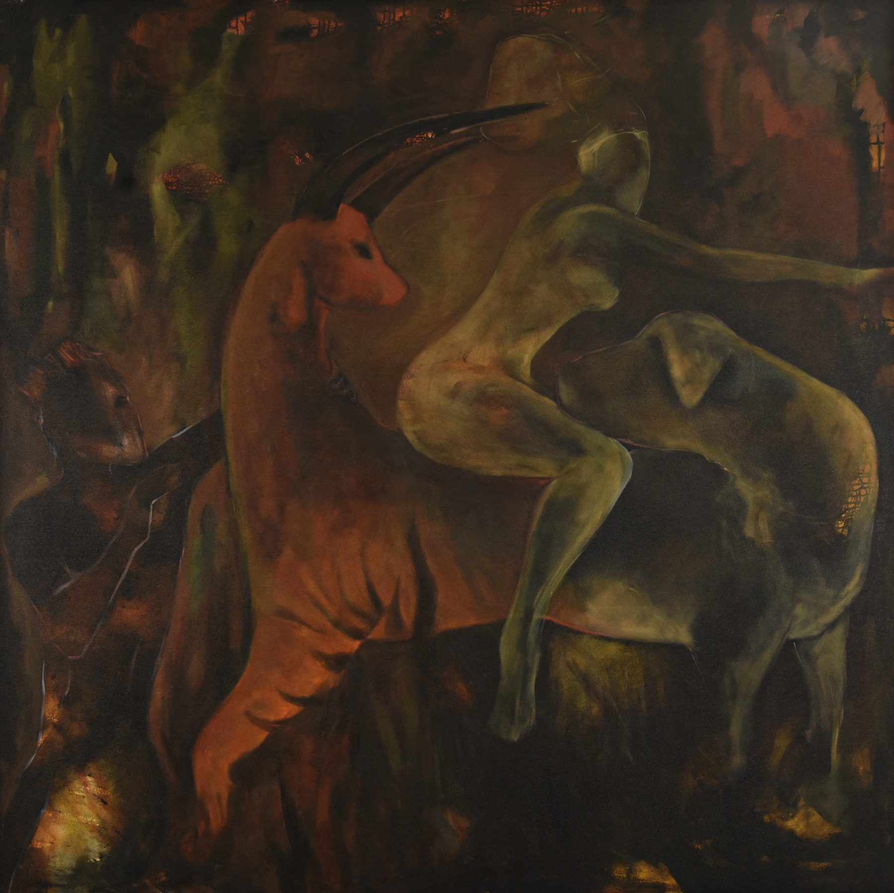 SELF IN ME_Size - 6'x 6'_Acrylic on canvas_2018_ ( 1,00,000 )