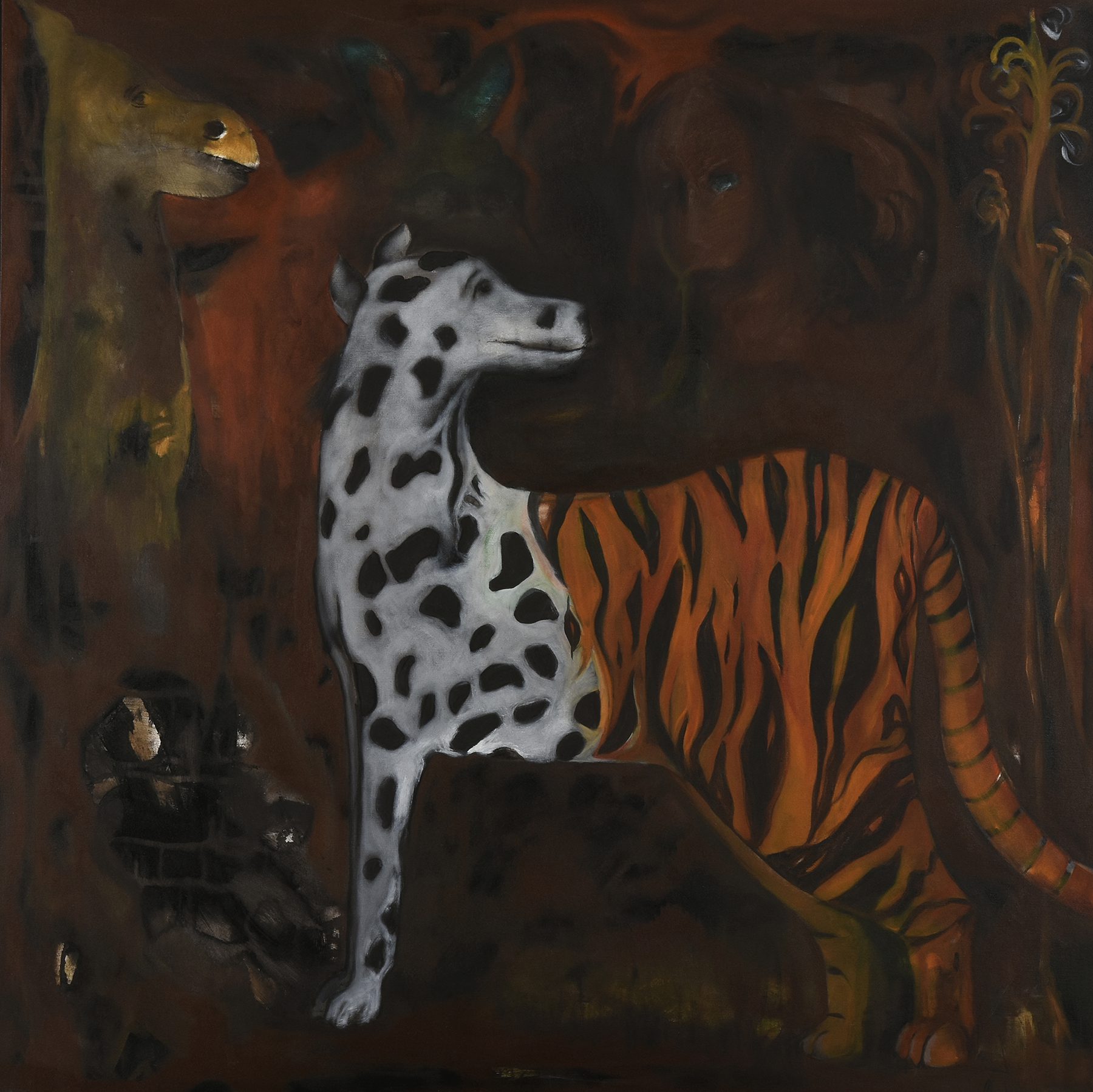 WANDERING - 6_Size - 4'x 4'_Acrylic on canvas_2018_ (50,000 )